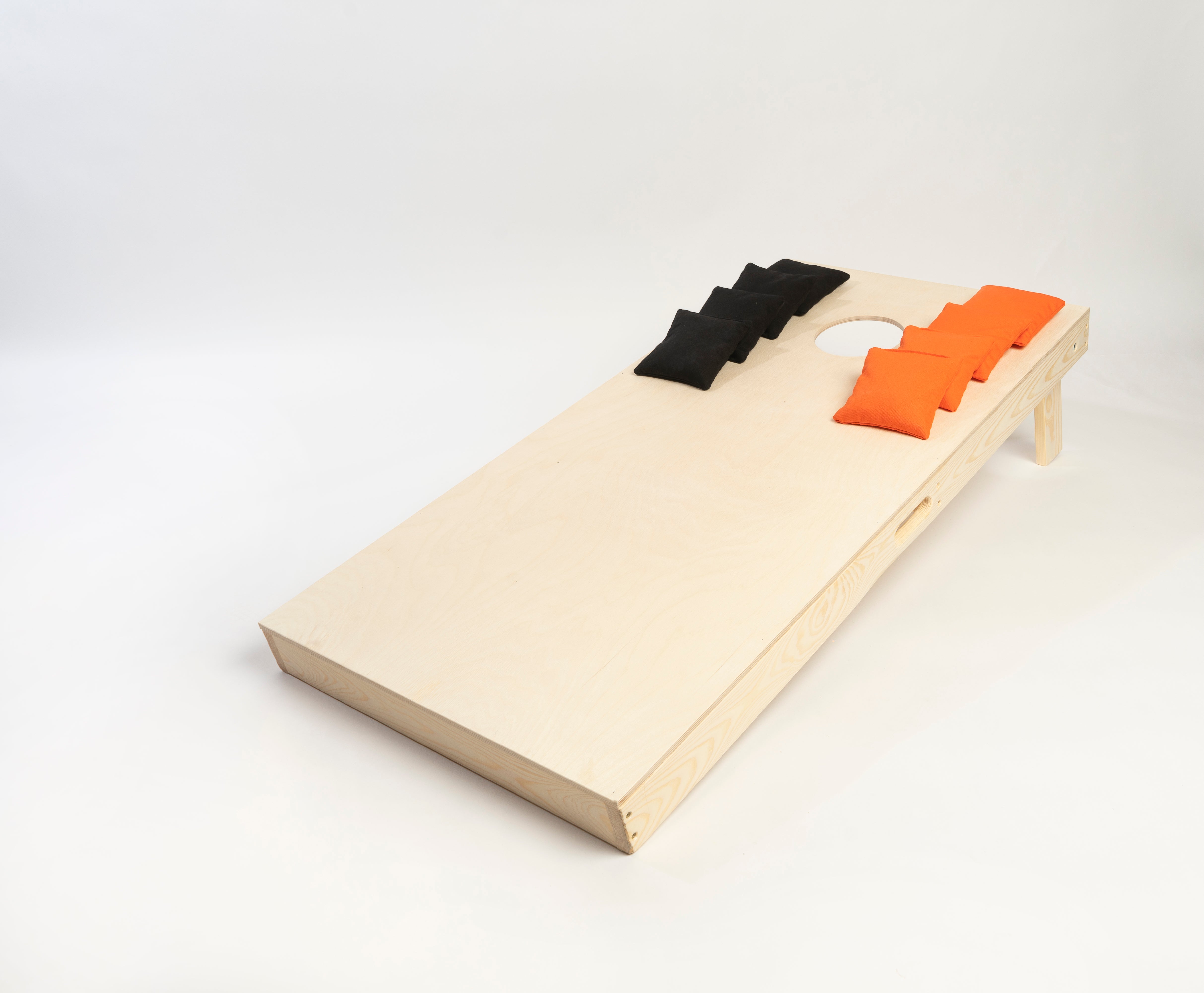 Cornhole Kit de départ - 120x60 - Blanc - 1x Planche / 2x4 Sacs - Wicked Wood Games