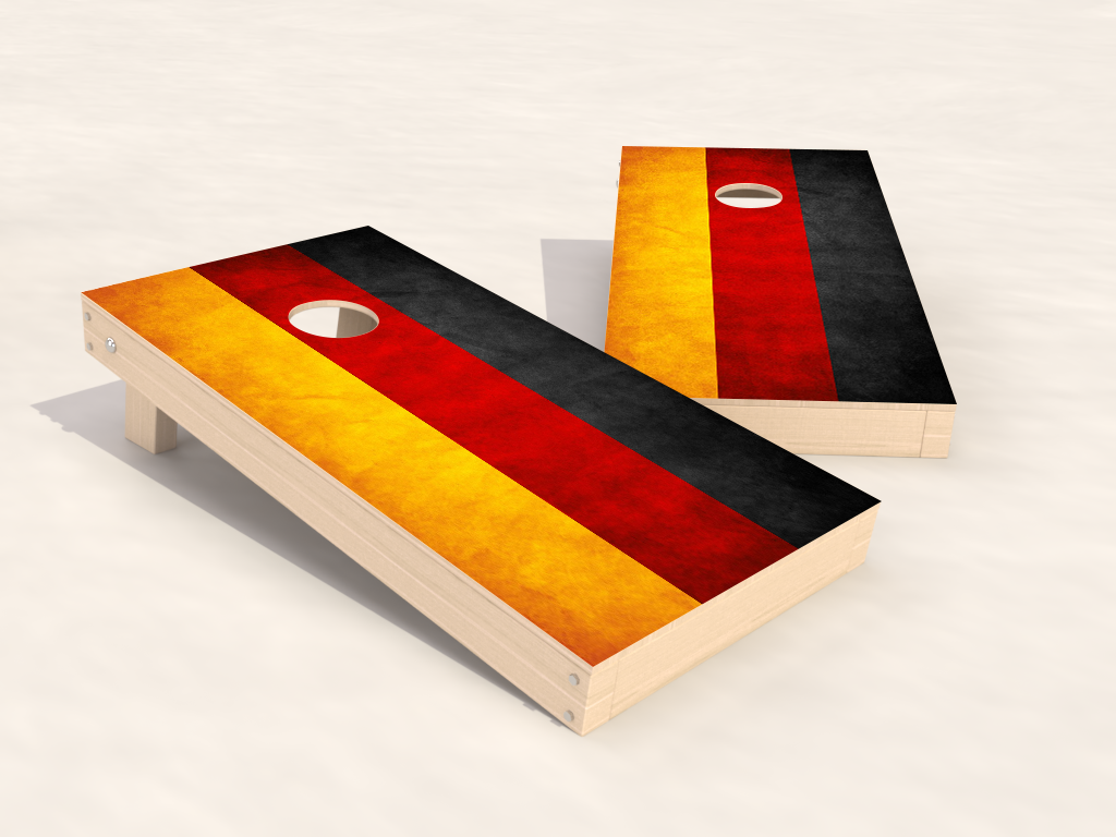 Cornhole Set de pays - paquet USA/Allemagne - 120x60cm - 2x4 sachets - Wicked Wood Games